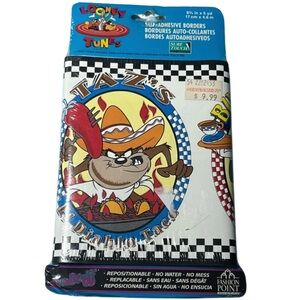 NWT Vintage Looney Tunes Wall Trim Self Adhesive Border Kitchen Classic Retro